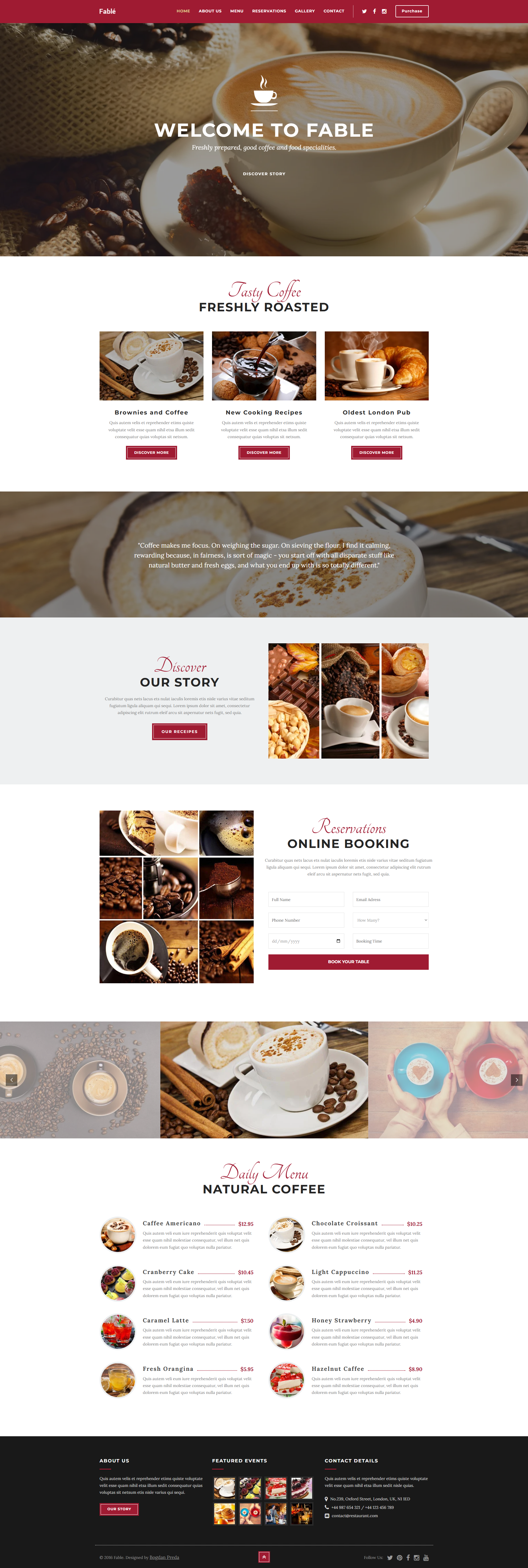 Food & Restaurant Project - Demo Epic Webdesign Tf Fabl...