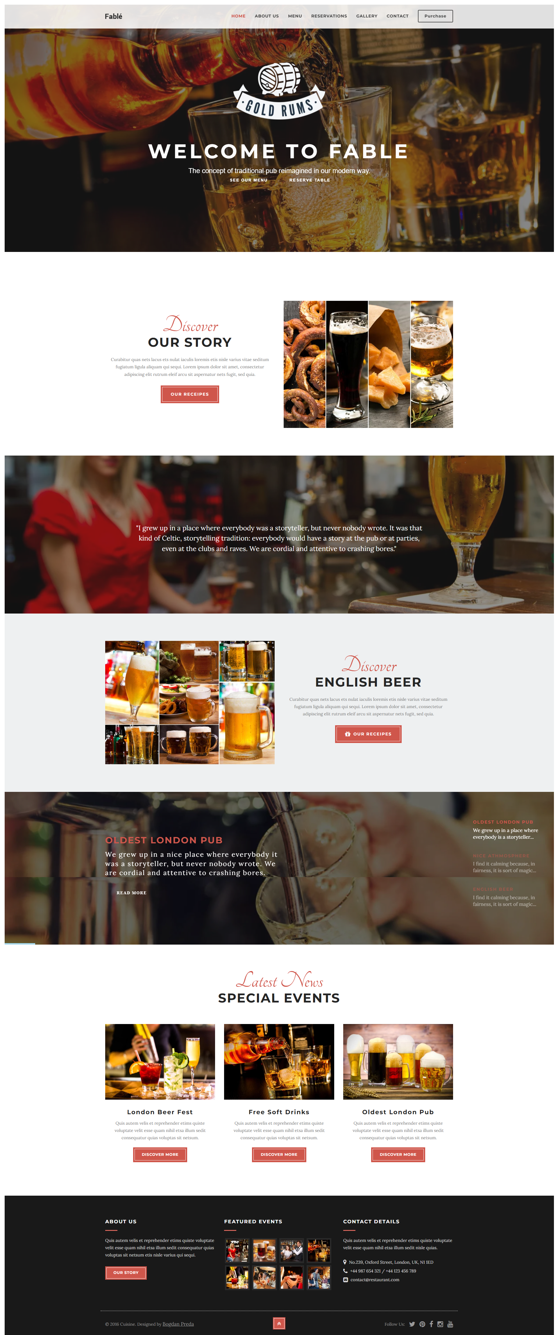 Food & Restaurant Project - Demo Epic Webdesign Tf Fabl...