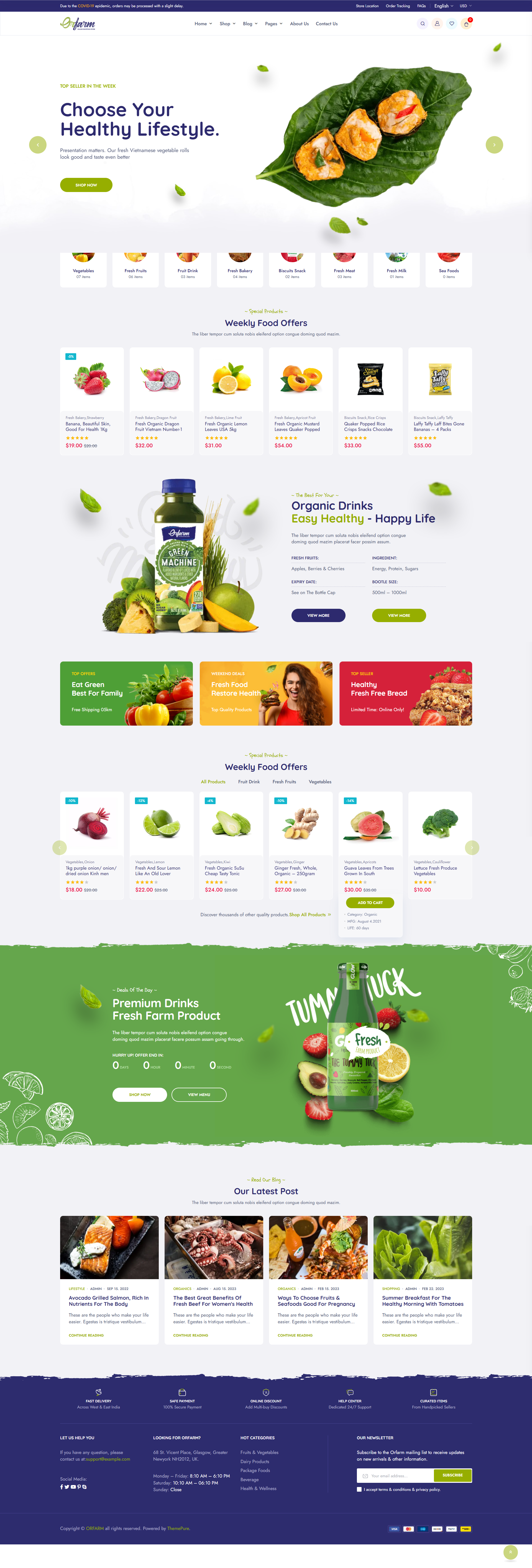 E-Commerce Project - Orfarm Next Js Vercel App